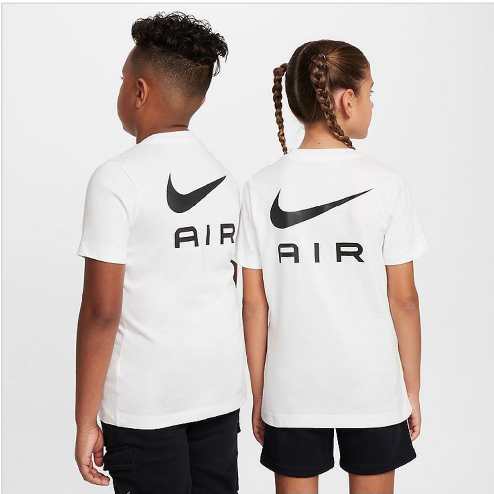 NWT Kids Nike Air Graphic Tshirt White Size S FZ5147-100